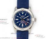 GB Factory Breitling Avenger II GMT Blue Dial 43mm Seagull ETA2836 Automatic Watch